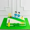 Cricket Pitch Theme Cake 2 Cricket Pitch Fondant Cake From Lallantop Cake Shop Noida And East Delhi From Lallamtop Cake Shop