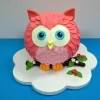 Customized Pink Owl Fondant Cake 2 Customized Pink Owl Fondant Cake From Lallantop Cake Shop Noida And East Delhi From Lallamtop Cake Shop