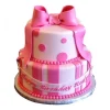 Cute Pink Gift Fondant Cake 1 Cute Pink Gift Fondant Cake From Lallantop Cake Shop Noida And East Delhi From Lallamtop Cake Shop