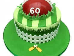 Designer Cricket Fever Fondant Cake