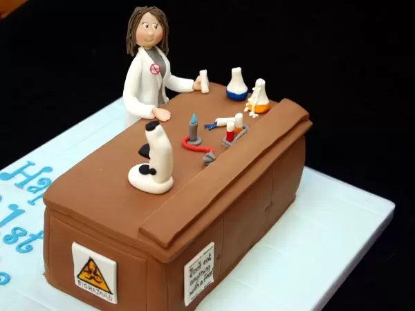 Female Scientist Birthday Cake 3 Female Scientist Birthday Cake