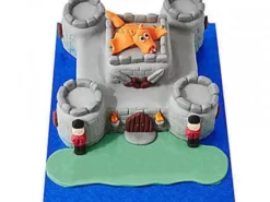 Fort Theme Fondant Cake