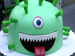 Funny Corona Virus Fondant Cake