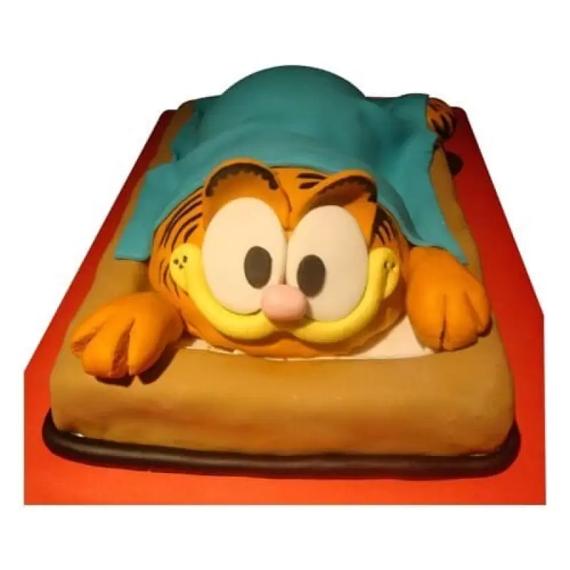 Garfield Cat Designer Fondant Cake 3 Garfield Cat Designer Fondant Cake