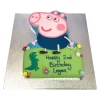 George Pig Designer Fondant Cake 2 George Pig Designer Fondant Cake From Lallantop Cake Shop Noida And East Delhi From Lallamtop Cake Shop