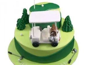 Golf Car Fondant Cake