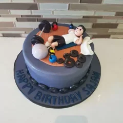 Gym Boy Theme Cake