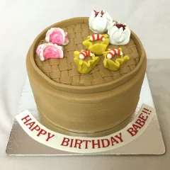 Hot Momos Birthday Cake