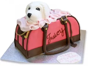 Juicy Dog Bag Fondant Cake