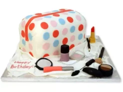 Makeup Bag Fondant Cake