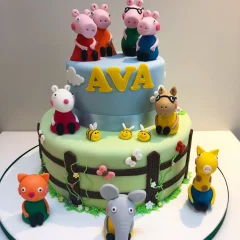 Peppa and Friends Birthday Cake