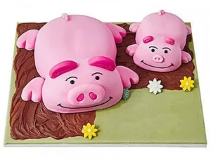 Percy Pig Designer Fondant Cake
