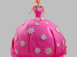Pink Delight Barbie Fondant Cake
