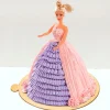 Pink And Purple Barbie Cream Cake 1 Pink Purple Barbie Cream Cake From Lallantop Cake Shop Noida And East Delhi From Lallamtop Cake Shop