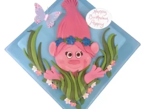 Poppy Troll Fondant Cake