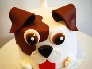 Puppy Customized Fondant Cake