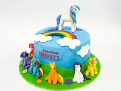 My Little Pony Rainbow Fondant Cake