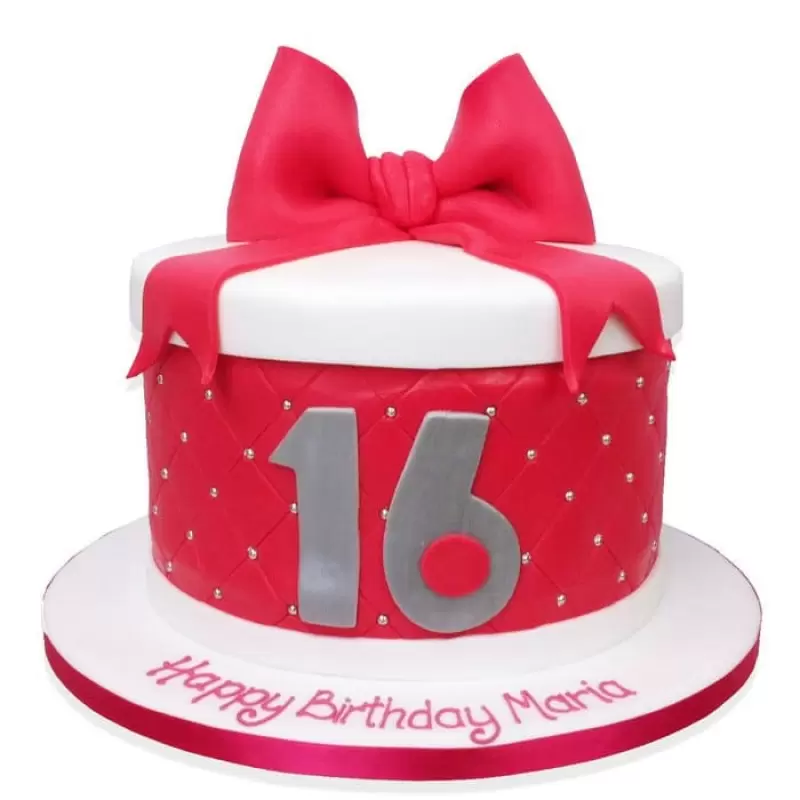 Red Hat Box Fondant Cake 3 Red Hat Box Fondant Cake