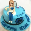 Selfie Queen Fondant Cake 1 Selfie Queen Fondant Cake From Lallantop Cake Shop Noida And East Delhi From Lallamtop Cake Shop