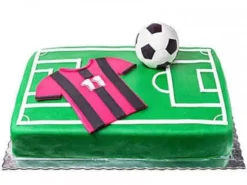 Soccer Field Theme Fondant Cake