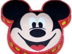 Soft Mickey Face Fondant Cake