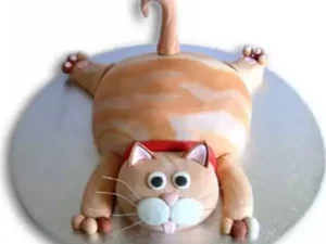 Tabby Cat Designer Fondant Cake