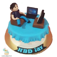 Work from Home Theme Cake