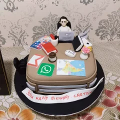Workaholic Guy Professional Theme Cake