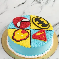 Superhero Cream Cake from LallanTop Cake Shop