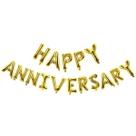 Happy Anniversary Golden Foil Balloon