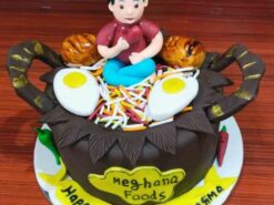 Alternative view of Biryani Lover Guy Theme Cake