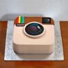 Instagram Logo Shaped Fondant Cake From Lallamtop Cake Shop