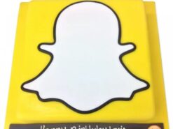 Snap Chat Logo Fondant Cake