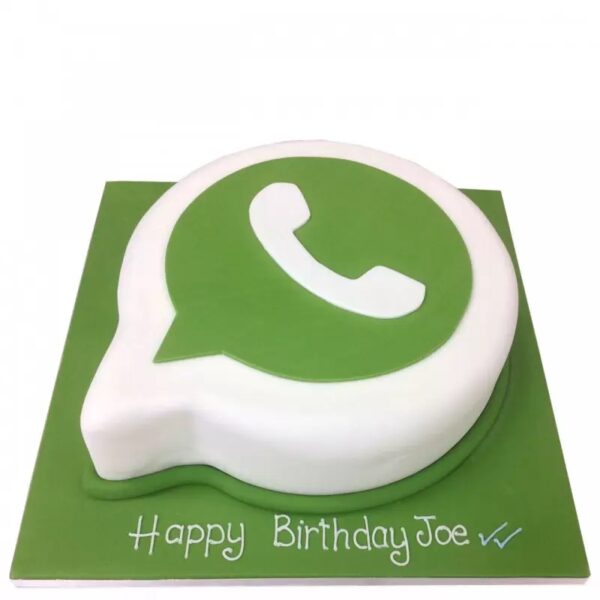Whatsapp Logo Fondant Cake 3 Whatsapp Logo Fondant Cake By Lallantop Cake Shop - Lallantop Cake Shop