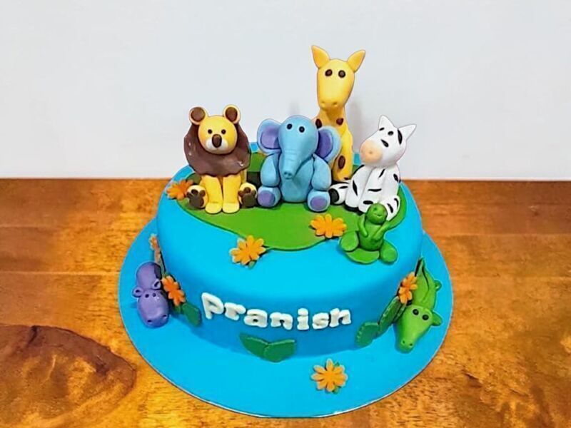 Animal Kingdom Kids Theme Cake 3 animal-kingdom-kids-theme-cake