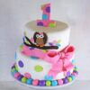 1st Birthday Owl Designer Cake 1 1st birthday owl designer cake 1 From LallamTop Cake Shop