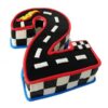 2 number racing track fondant cake 1 From LallamTop Cake Shop
