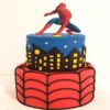 2 Tier Amazing Spiderman Designer Cake 2 2 tier amazing spiderman designer cake 1 From LallamTop Cake Shop