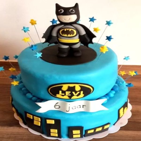 2 Tier Batman Designer Cake 3 2 Tier Batman Designer Cake