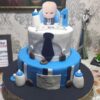 2 Tier BOSS Baby Fondant Cake 1 2 tier boss baby fondant cake 1 From LallamTop Cake Shop