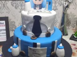 2 Tier BOSS Baby Fondant Cake