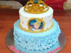 2-tier-cinderella-birthday-cake-1