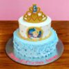 2-tier-cinderella-birthday-cake