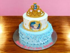 2-tier-cinderella-birthday-cake