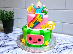 2 Tier CocoMelon Birthday Cake