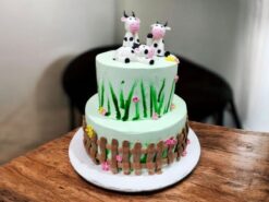 2-tier-cow-farm-theme-cake