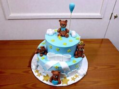 2 Tier Cute Teddies Cake
