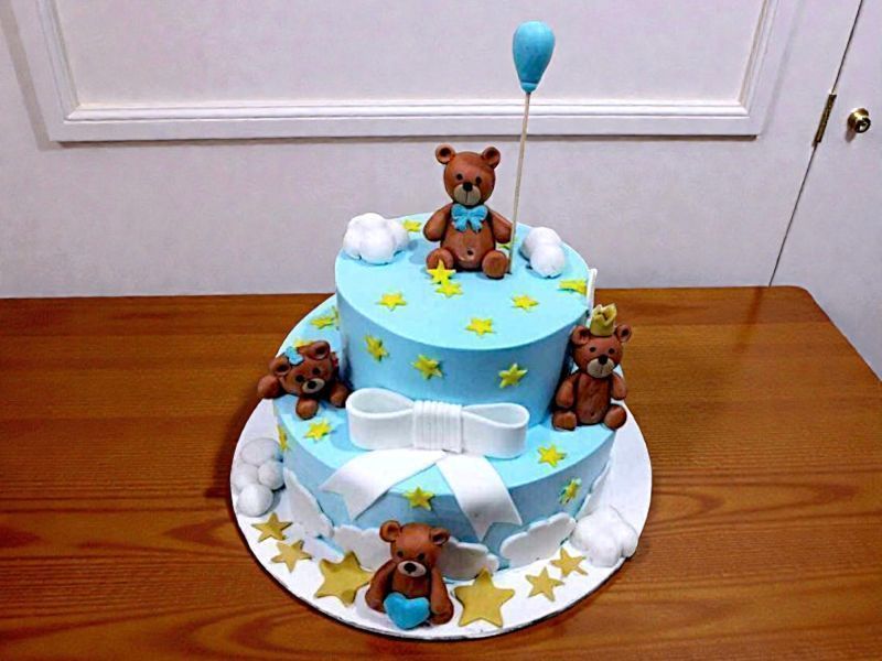2 Tier Cute Teddies Cake 3 2 Tier Cute Teddies Cake