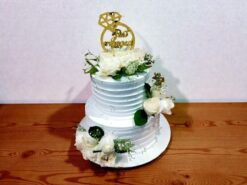 2 Tier Designer Engagement Cake