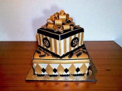 2 Tier Grand Birthday Fondant Cake